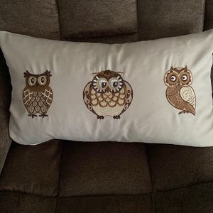 2/ 10$ decor ❤️ Beautiful 24x12 Owl pillow, soft feather feel.